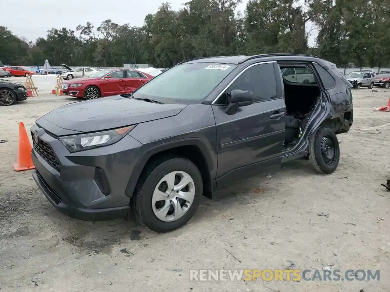 1 Photograph of a damaged car 2T3H1RFV4LC052286 TOYOTA RAV4 2020