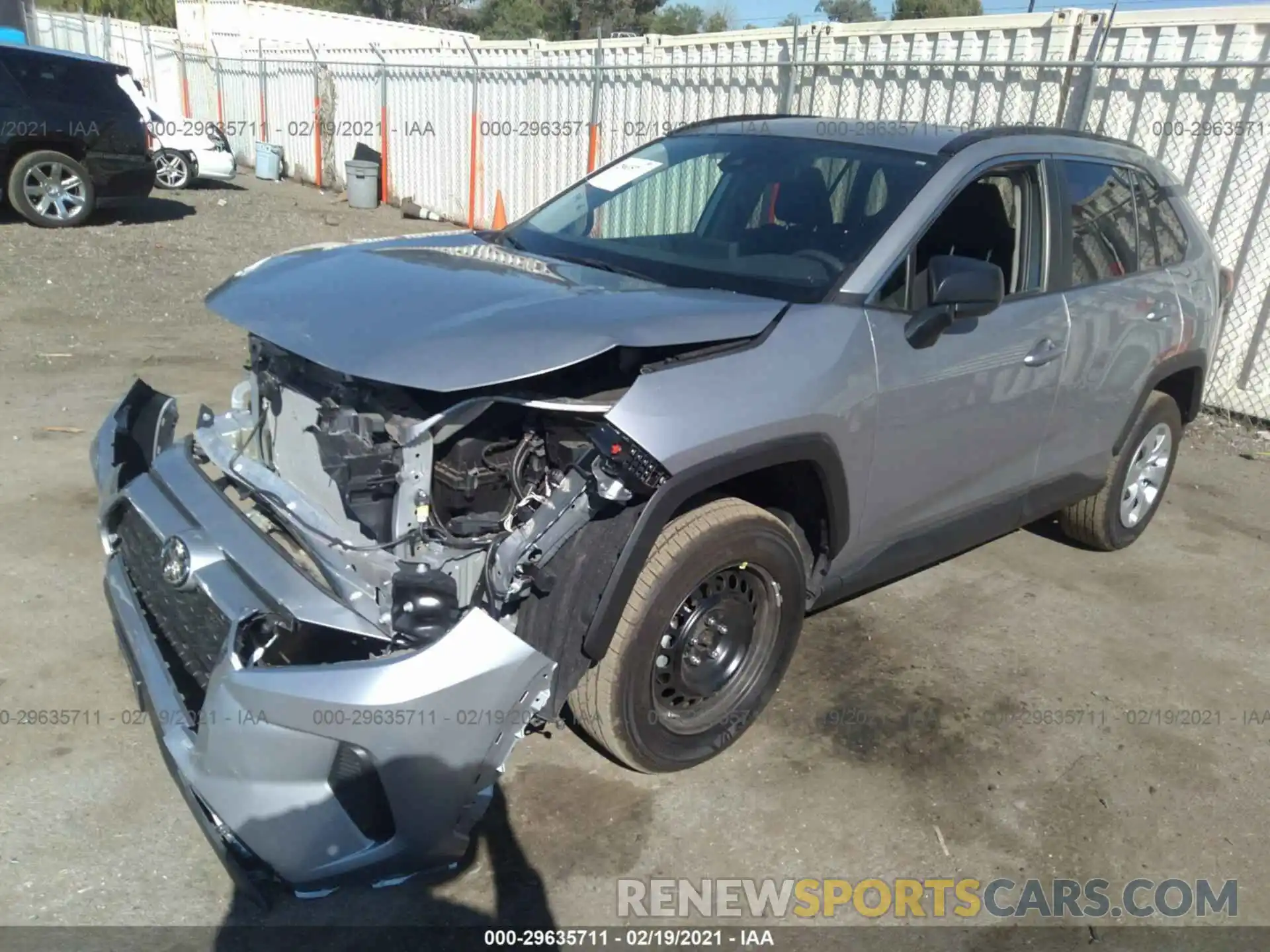 2 Photograph of a damaged car 2T3H1RFV4LC058959 TOYOTA RAV4 2020