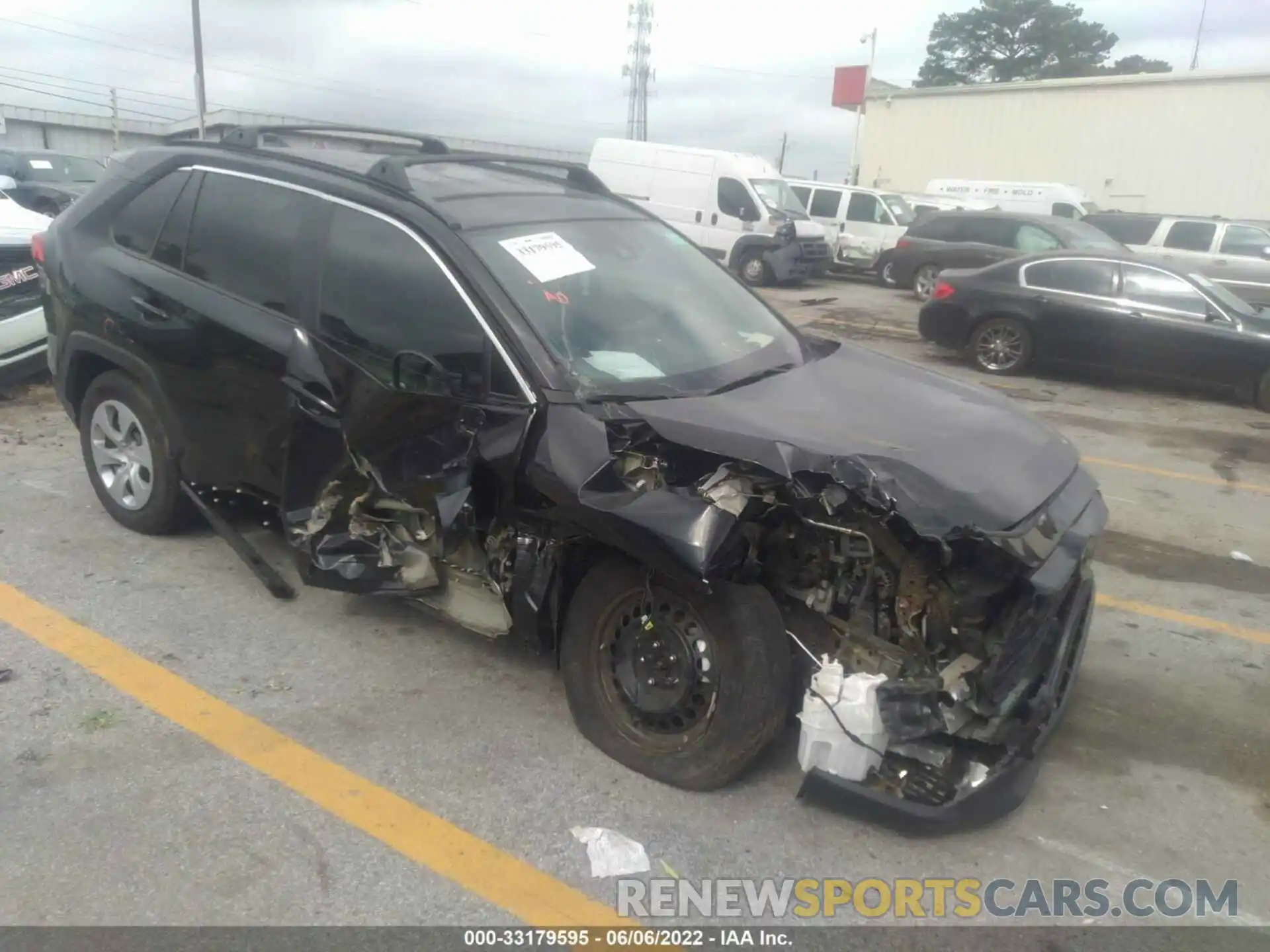 1 Photograph of a damaged car 2T3H1RFV4LC074997 TOYOTA RAV4 2020