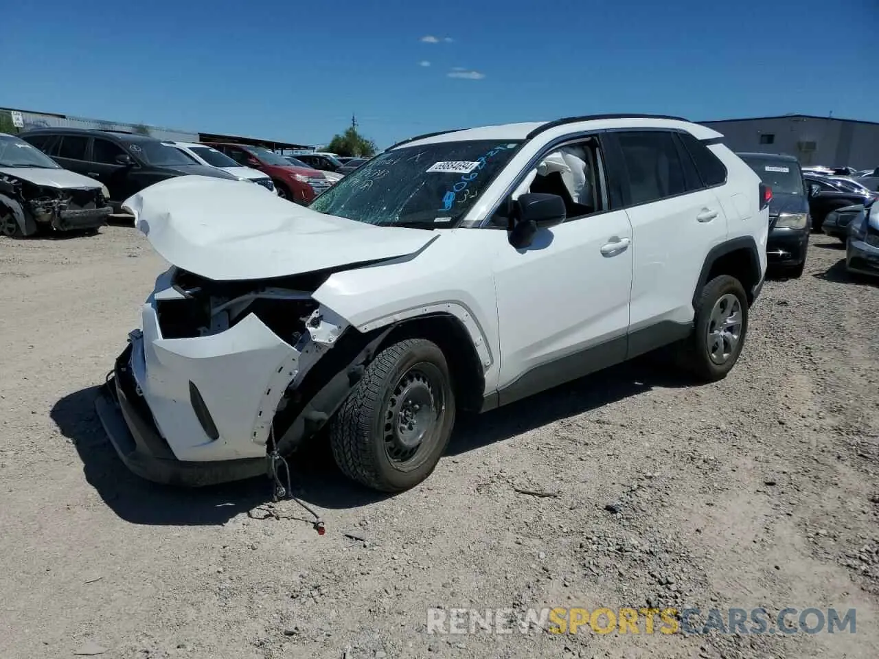 1 Photograph of a damaged car 2T3H1RFV4LW062721 TOYOTA RAV4 2020