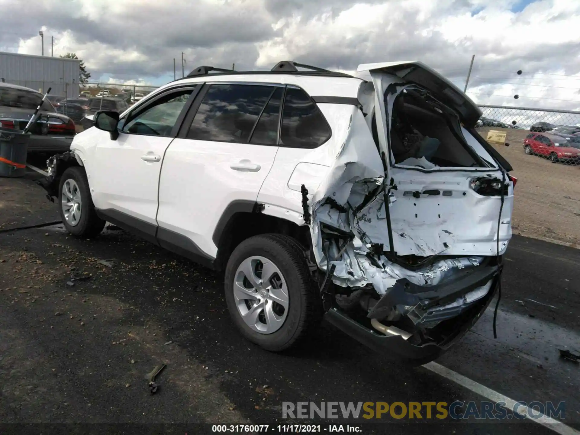 3 Photograph of a damaged car 2T3H1RFV4LW077641 TOYOTA RAV4 2020