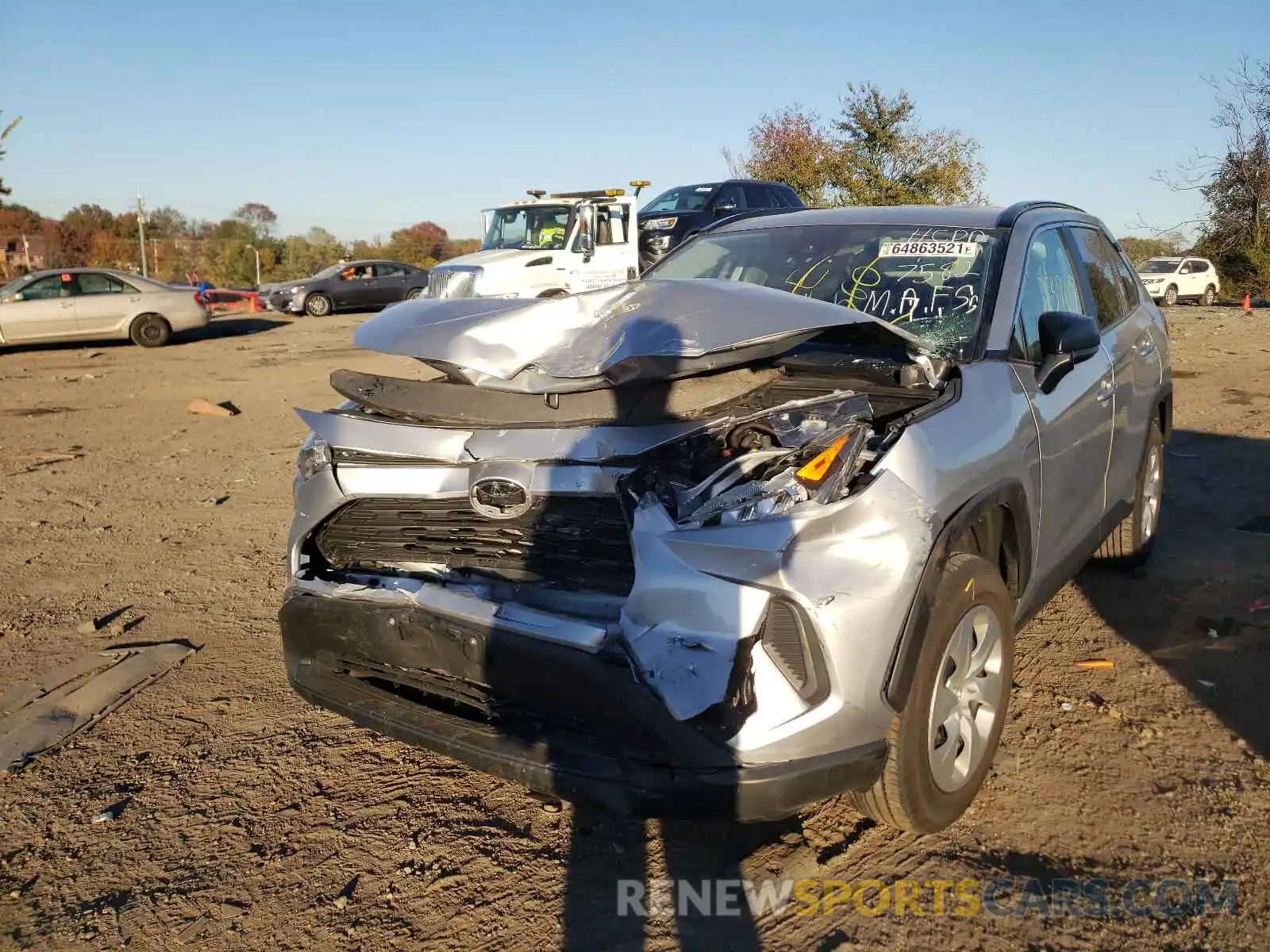 9 Photograph of a damaged car 2T3H1RFV4LW097582 TOYOTA RAV4 2020