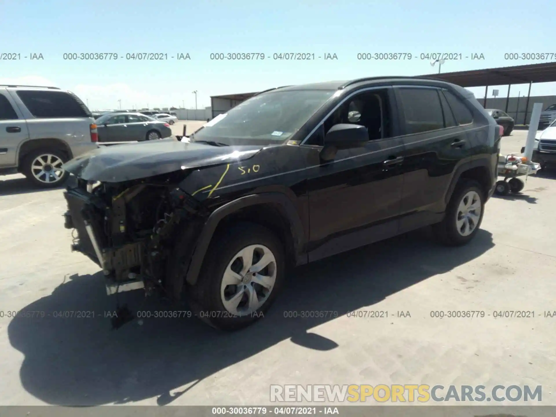 2 Photograph of a damaged car 2T3H1RFV5LC035447 TOYOTA RAV4 2020