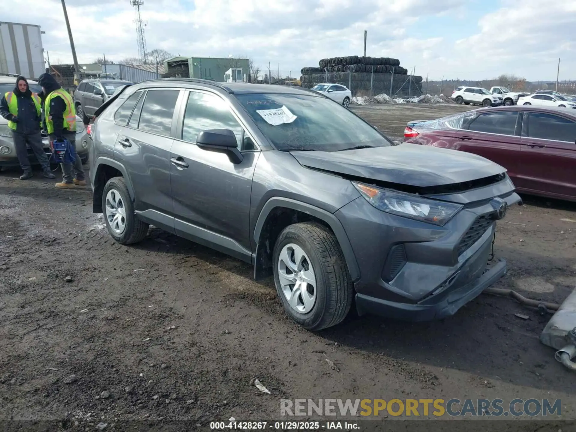 1 Photograph of a damaged car 2T3H1RFV5LC047341 TOYOTA RAV4 2020