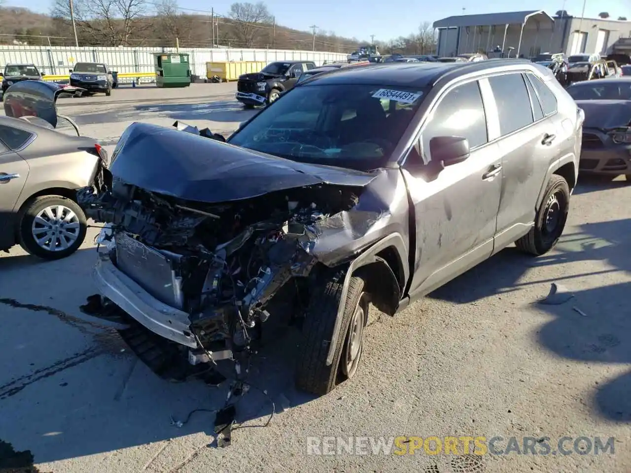 2 Photograph of a damaged car 2T3H1RFV5LC079772 TOYOTA RAV4 2020