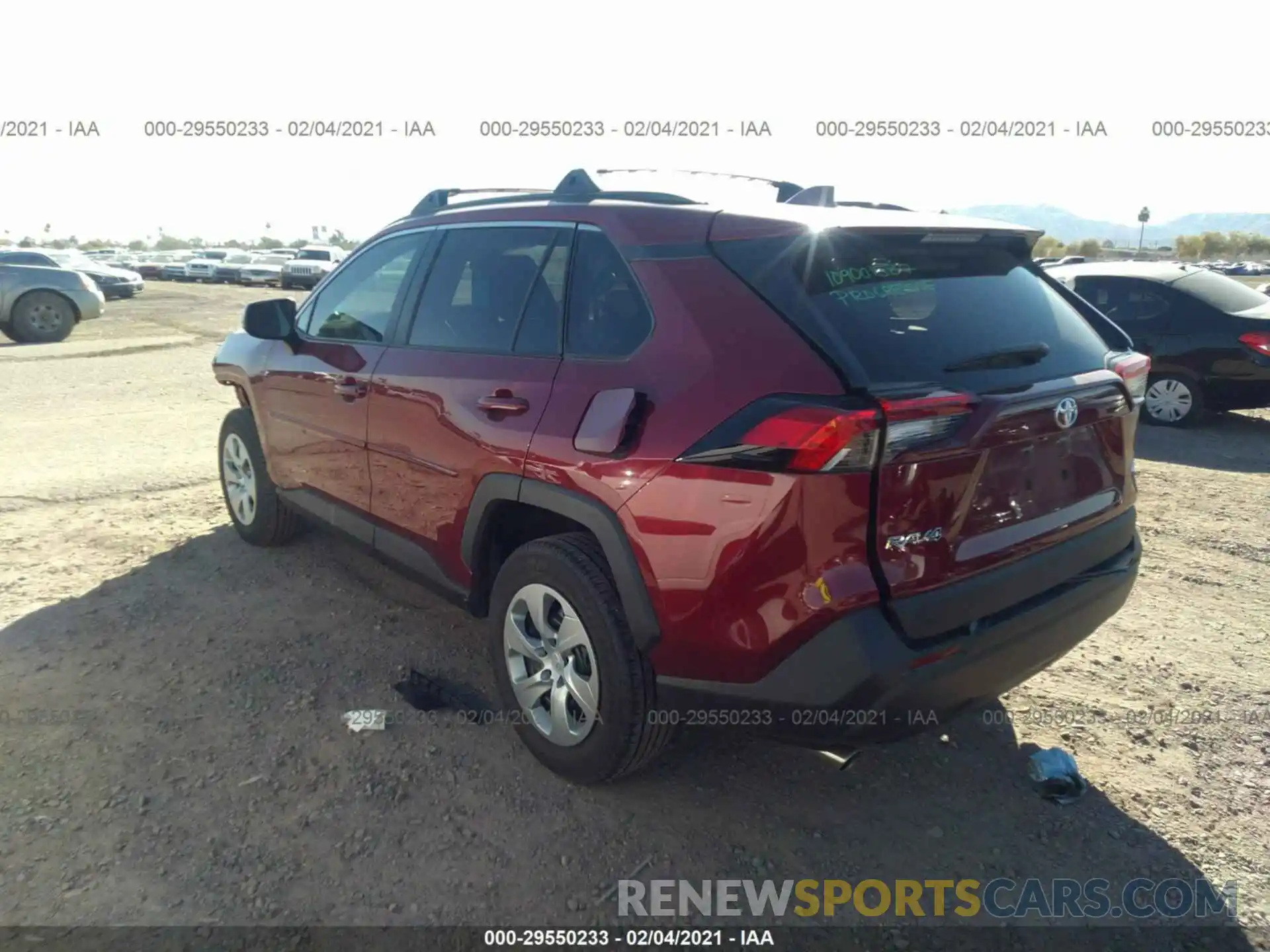 3 Photograph of a damaged car 2T3H1RFV5LW069404 TOYOTA RAV4 2020