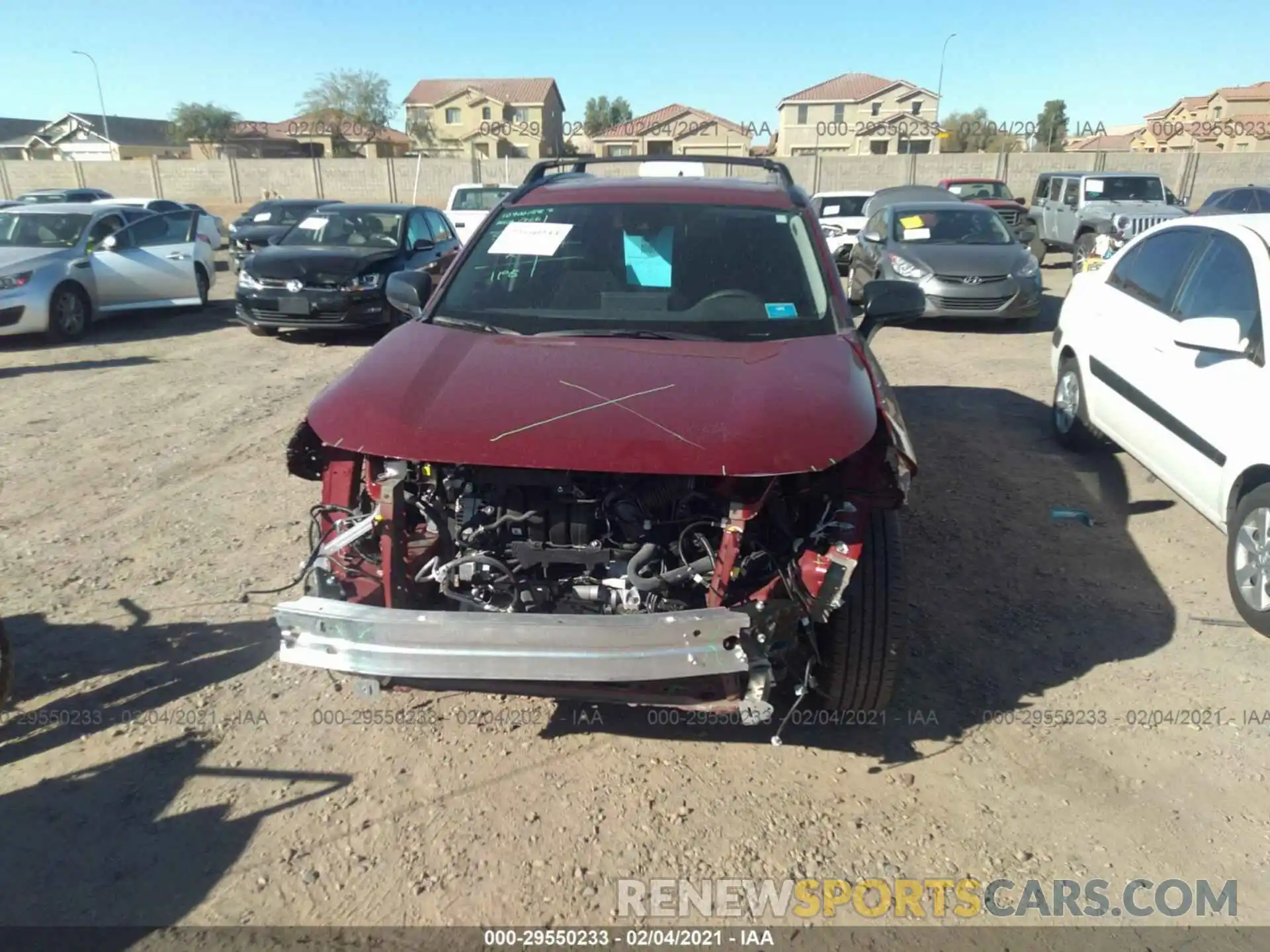 6 Photograph of a damaged car 2T3H1RFV5LW069404 TOYOTA RAV4 2020