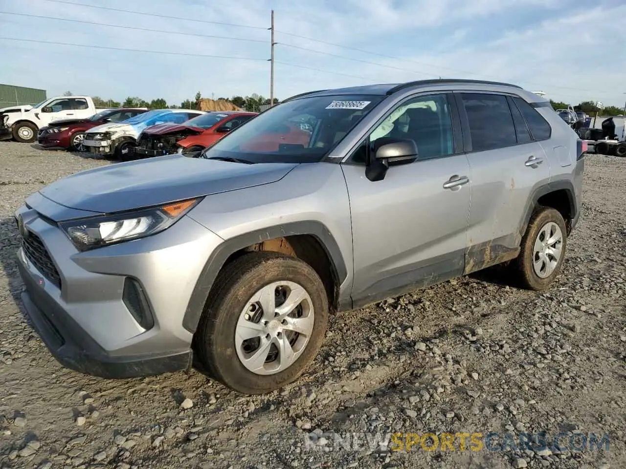 1 Photograph of a damaged car 2T3H1RFV6LC049907 TOYOTA RAV4 2020