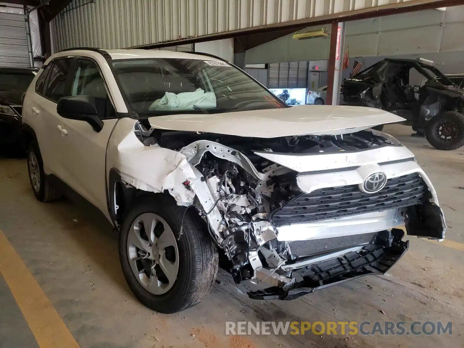 1 Photograph of a damaged car 2T3H1RFV6LC058235 TOYOTA RAV4 2020