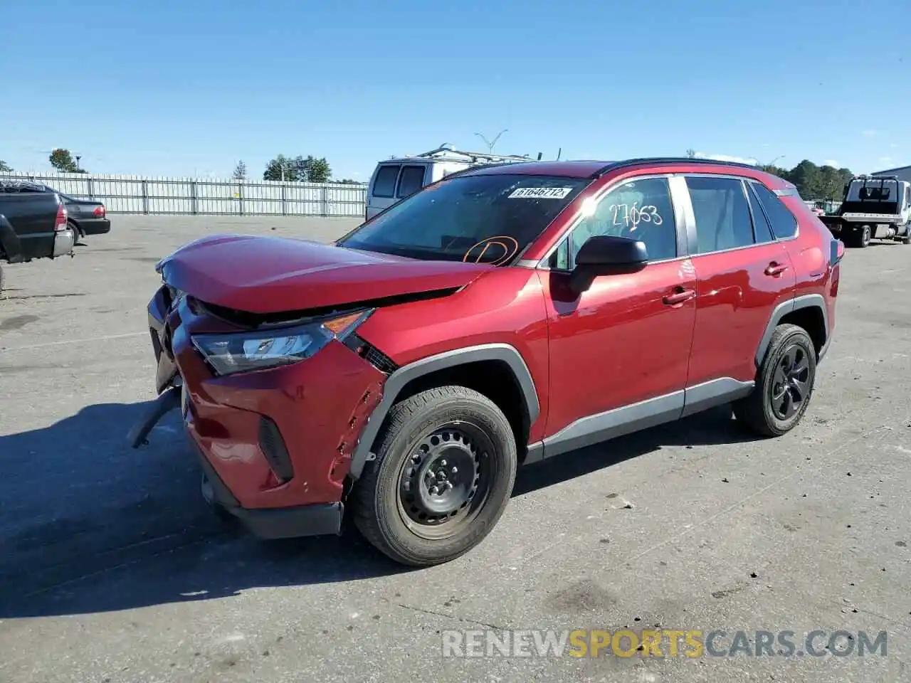 2 Photograph of a damaged car 2T3H1RFV6LC059367 TOYOTA RAV4 2020