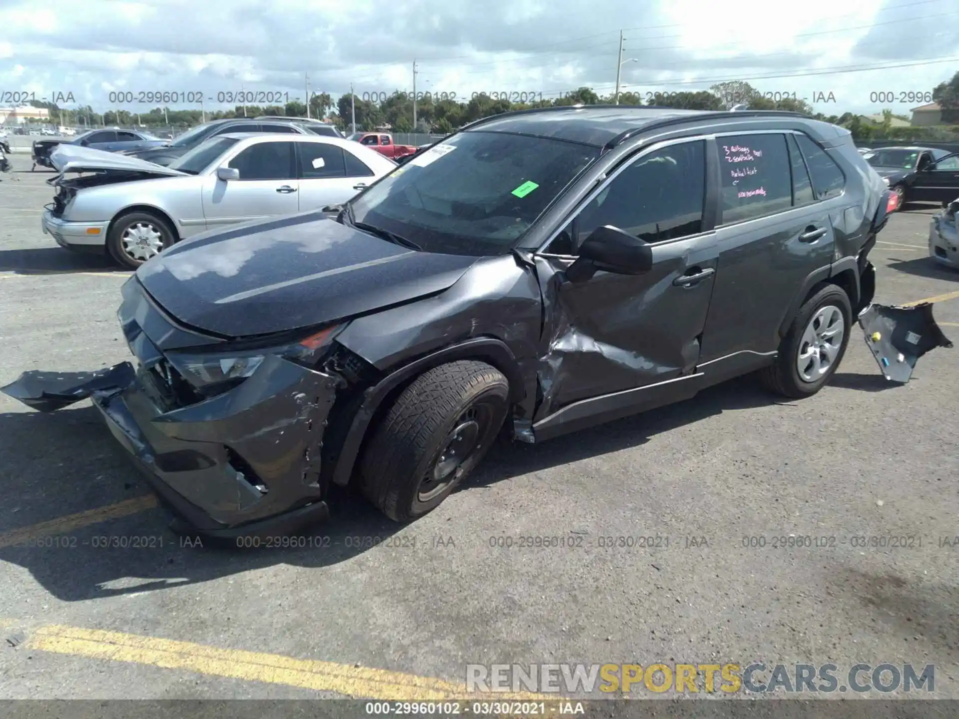 2 Photograph of a damaged car 2T3H1RFV6LC063936 TOYOTA RAV4 2020