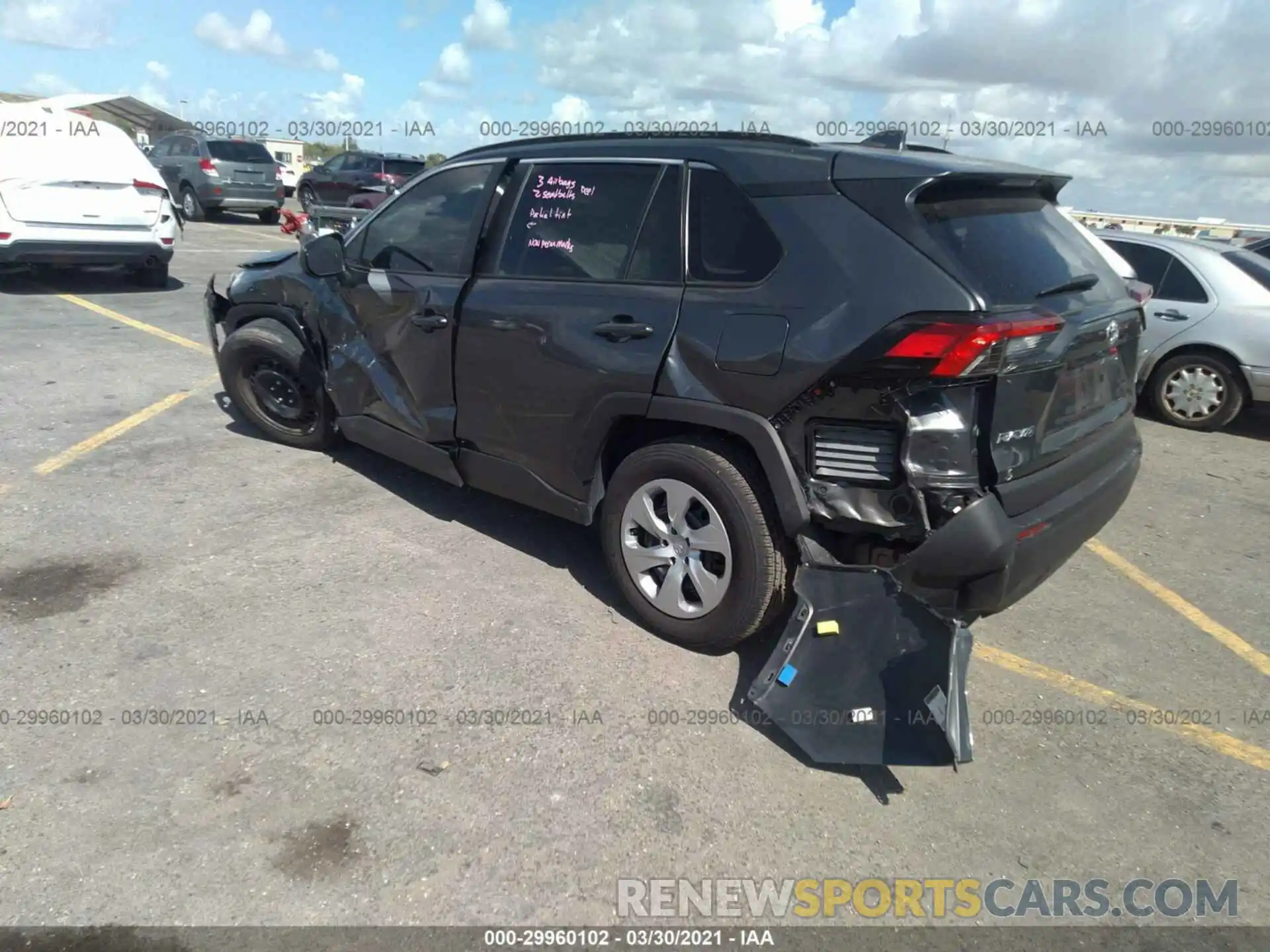 3 Photograph of a damaged car 2T3H1RFV6LC063936 TOYOTA RAV4 2020