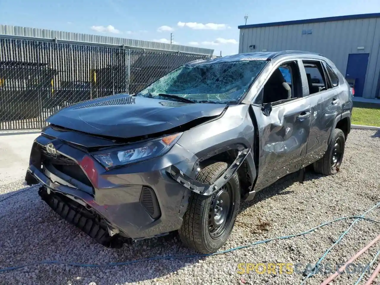 1 Photograph of a damaged car 2T3H1RFV6LC076296 TOYOTA RAV4 2020