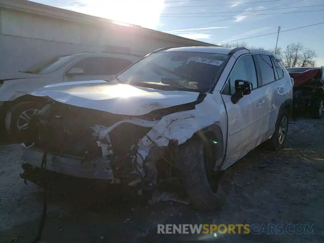 2 Photograph of a damaged car 2T3H1RFV6LC083457 TOYOTA RAV4 2020