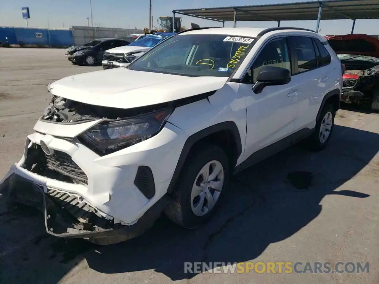 2 Photograph of a damaged car 2T3H1RFV6LW088513 TOYOTA RAV4 2020