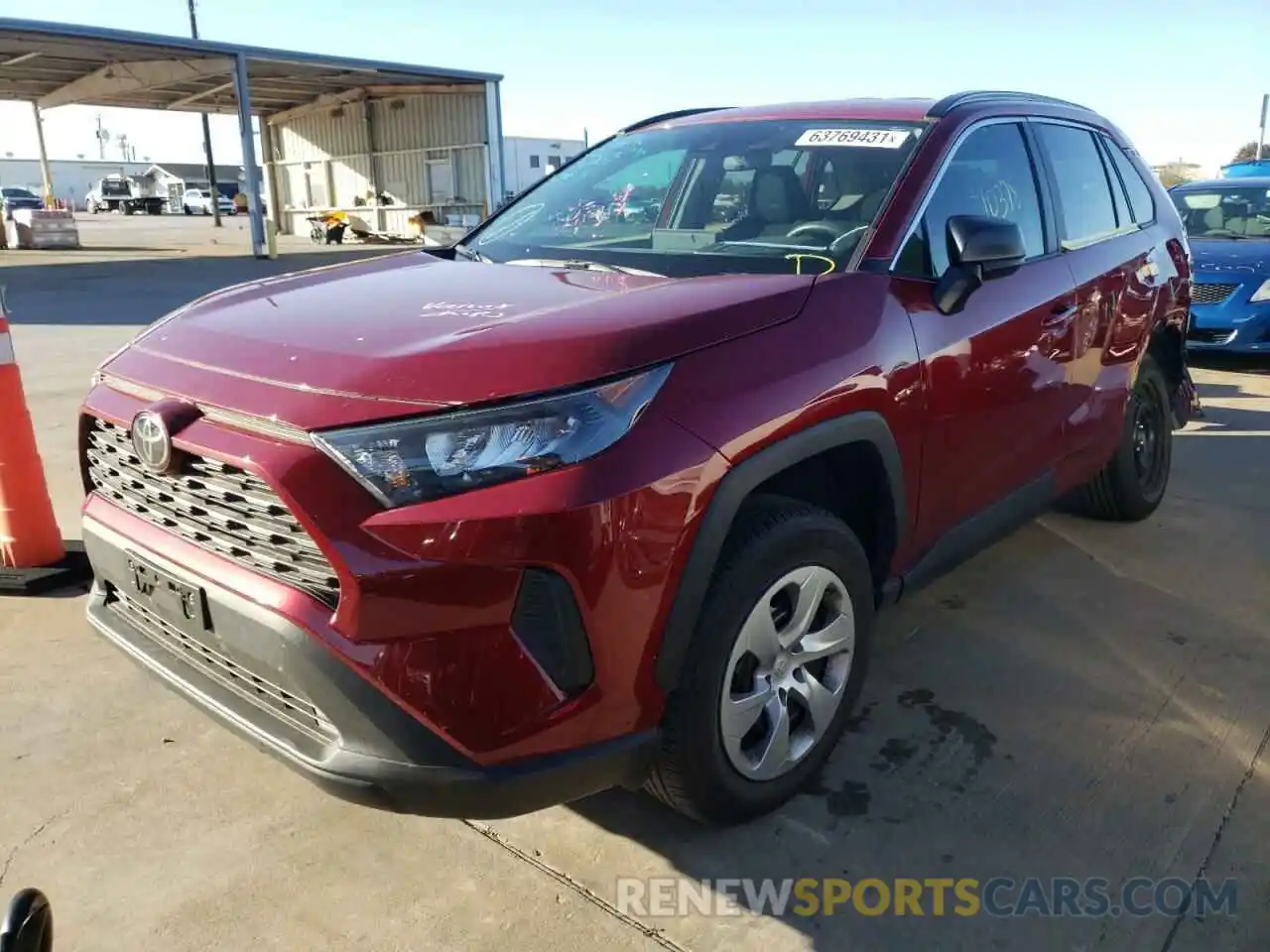 2 Photograph of a damaged car 2T3H1RFV7LC037376 TOYOTA RAV4 2020