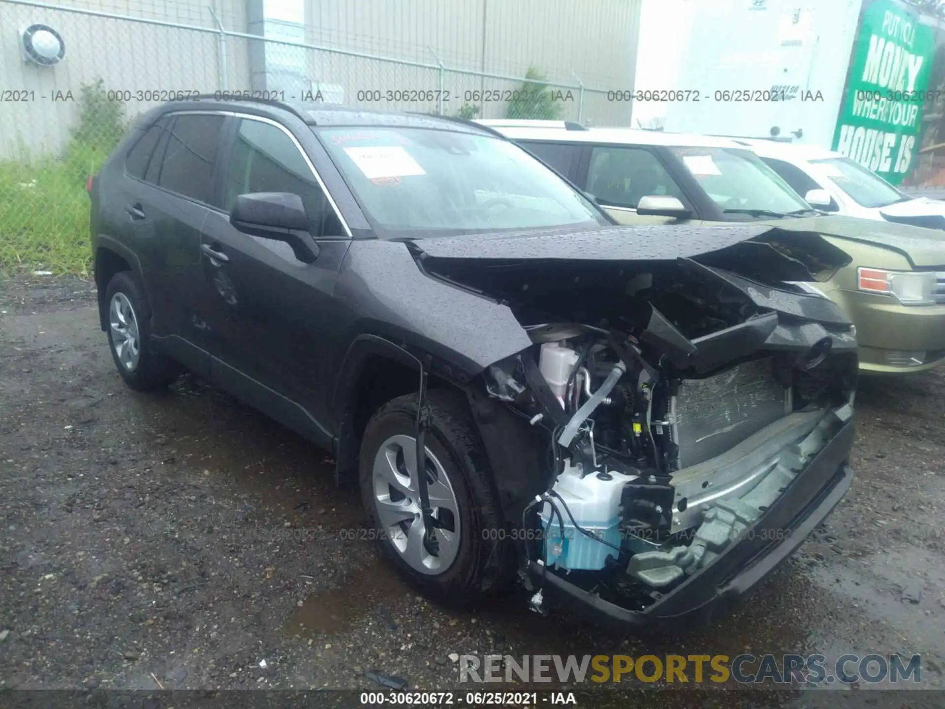 1 Photograph of a damaged car 2T3H1RFV7LC041153 TOYOTA RAV4 2020