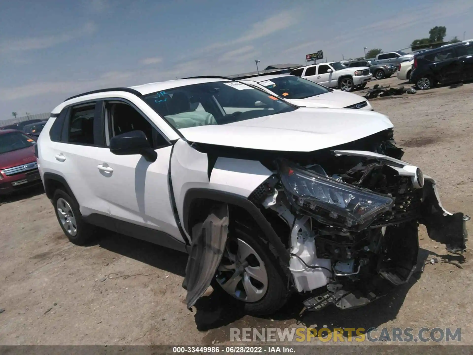 1 Photograph of a damaged car 2T3H1RFV7LC046708 TOYOTA RAV4 2020