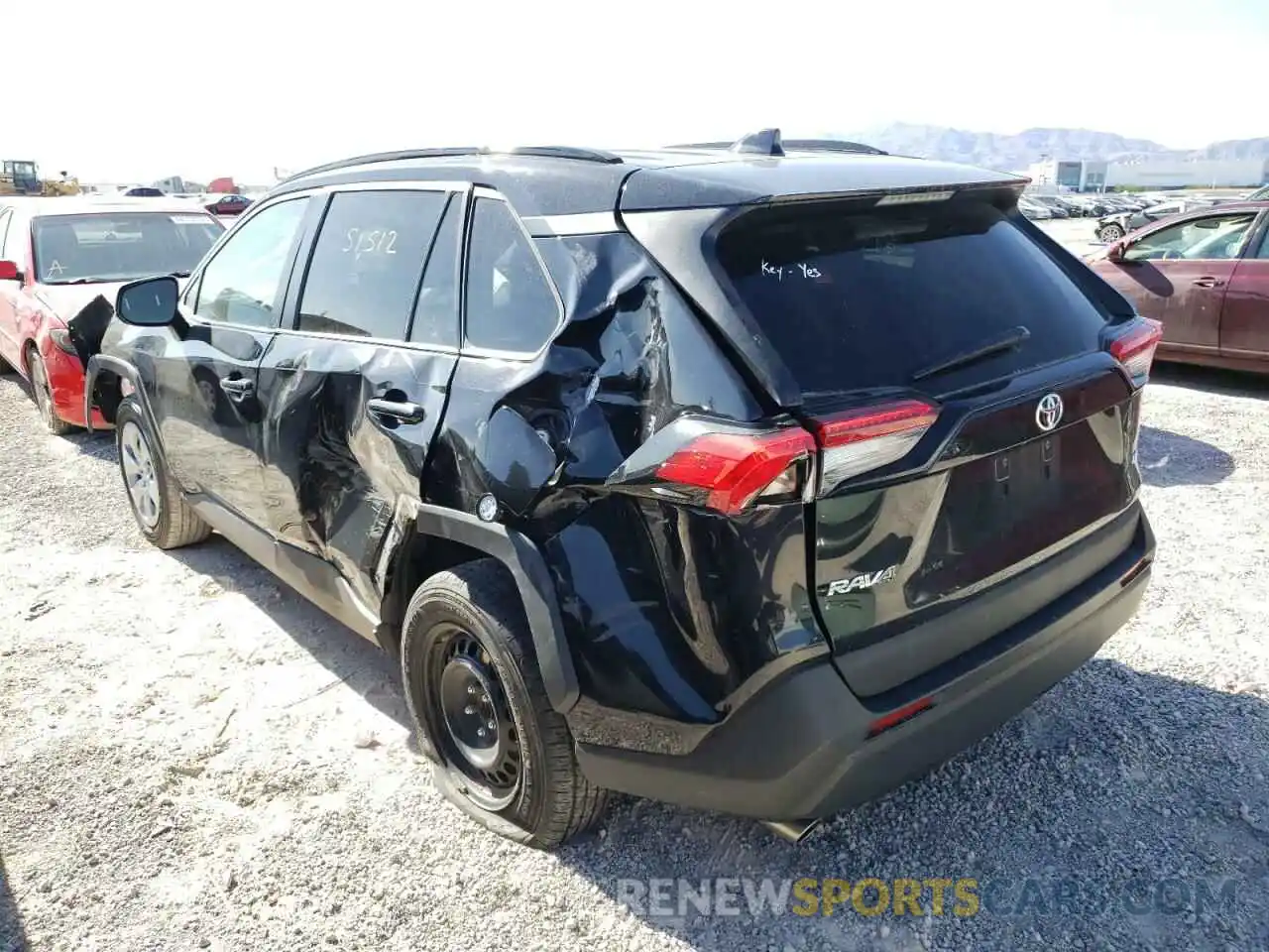 3 Photograph of a damaged car 2T3H1RFV7LC047129 TOYOTA RAV4 2020