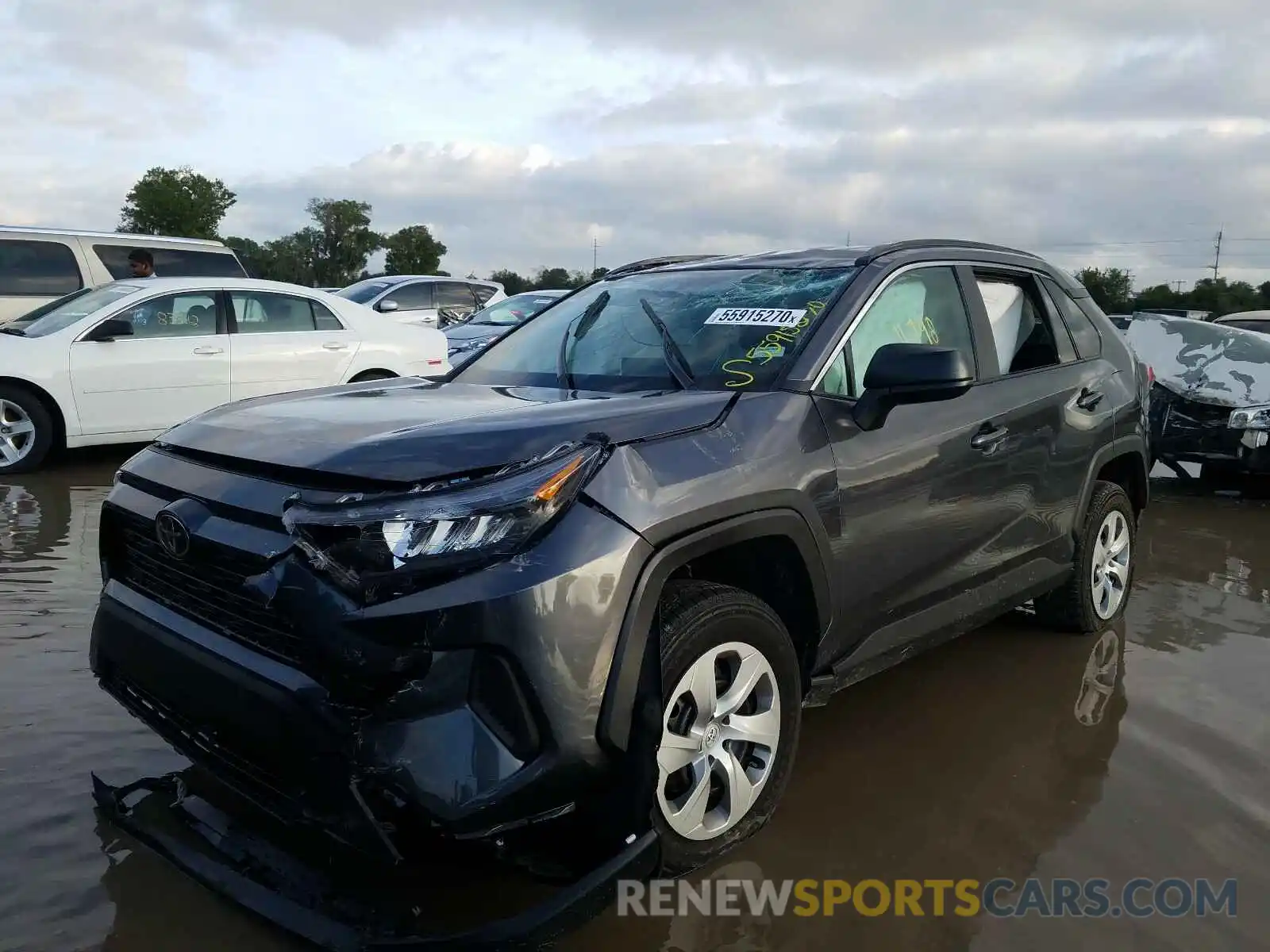 2 Photograph of a damaged car 2T3H1RFV7LC058325 TOYOTA RAV4 2020