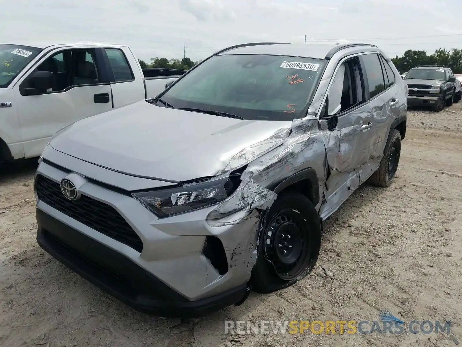 2 Photograph of a damaged car 2T3H1RFV7LC076453 TOYOTA RAV4 2020