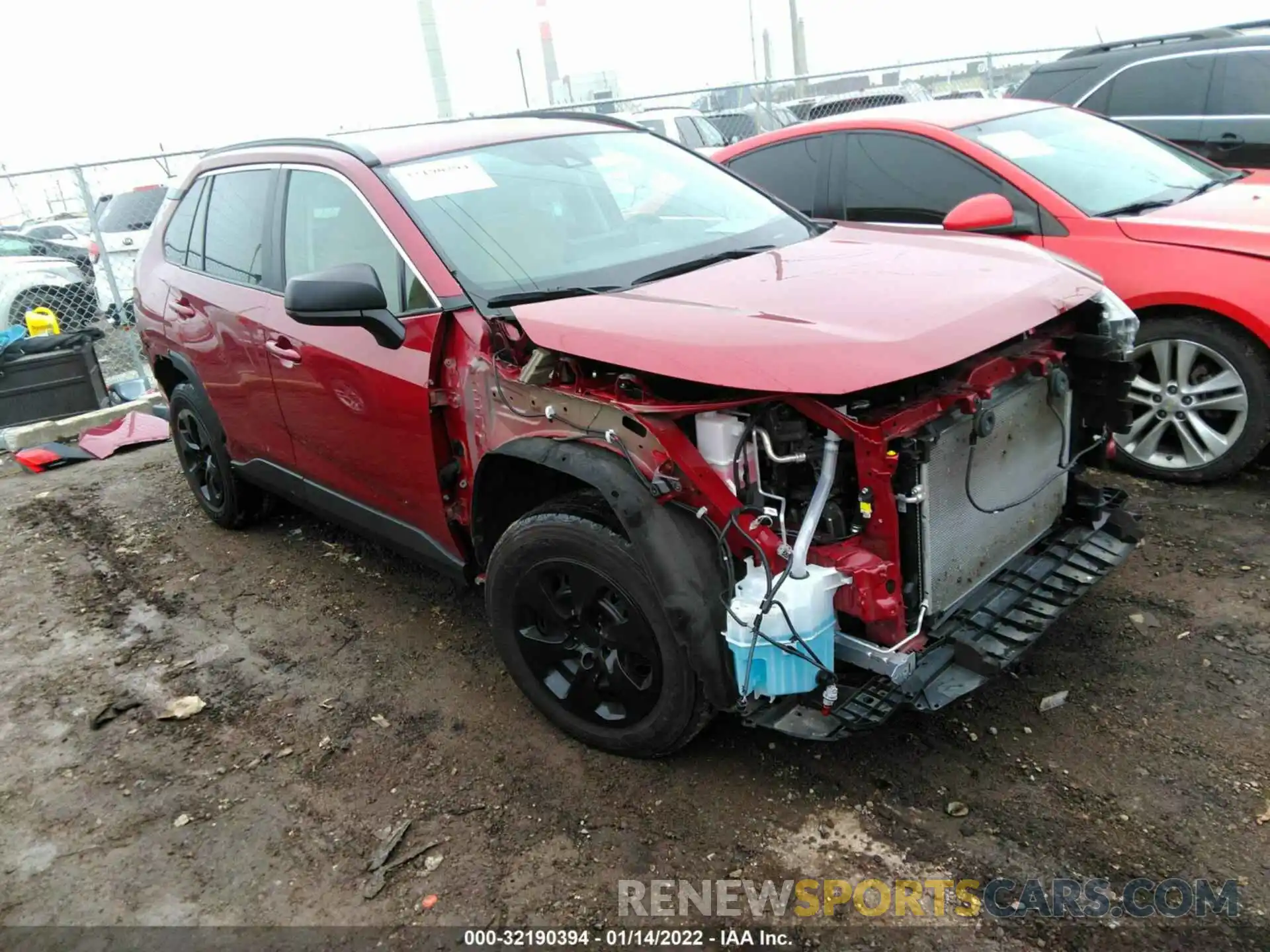 1 Photograph of a damaged car 2T3H1RFV7LC076582 TOYOTA RAV4 2020