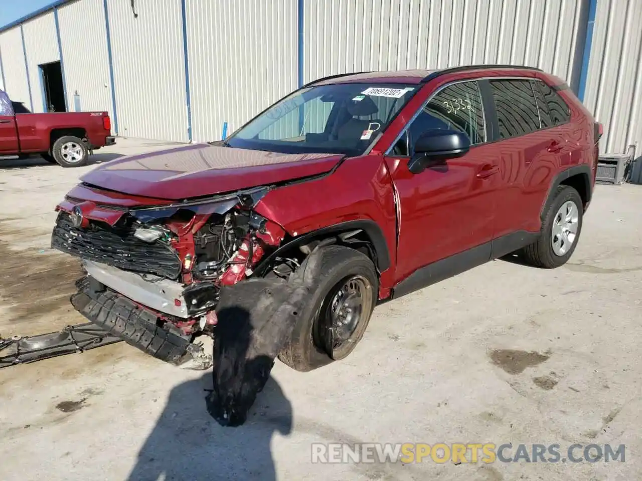 1 Photograph of a damaged car 2T3H1RFV7LC078199 TOYOTA RAV4 2020