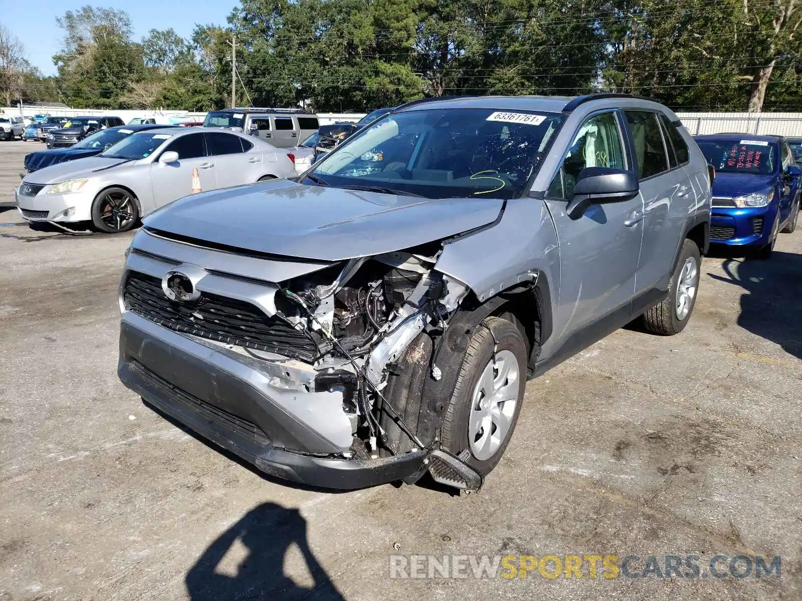 2 Photograph of a damaged car 2T3H1RFV7LC085184 TOYOTA RAV4 2020