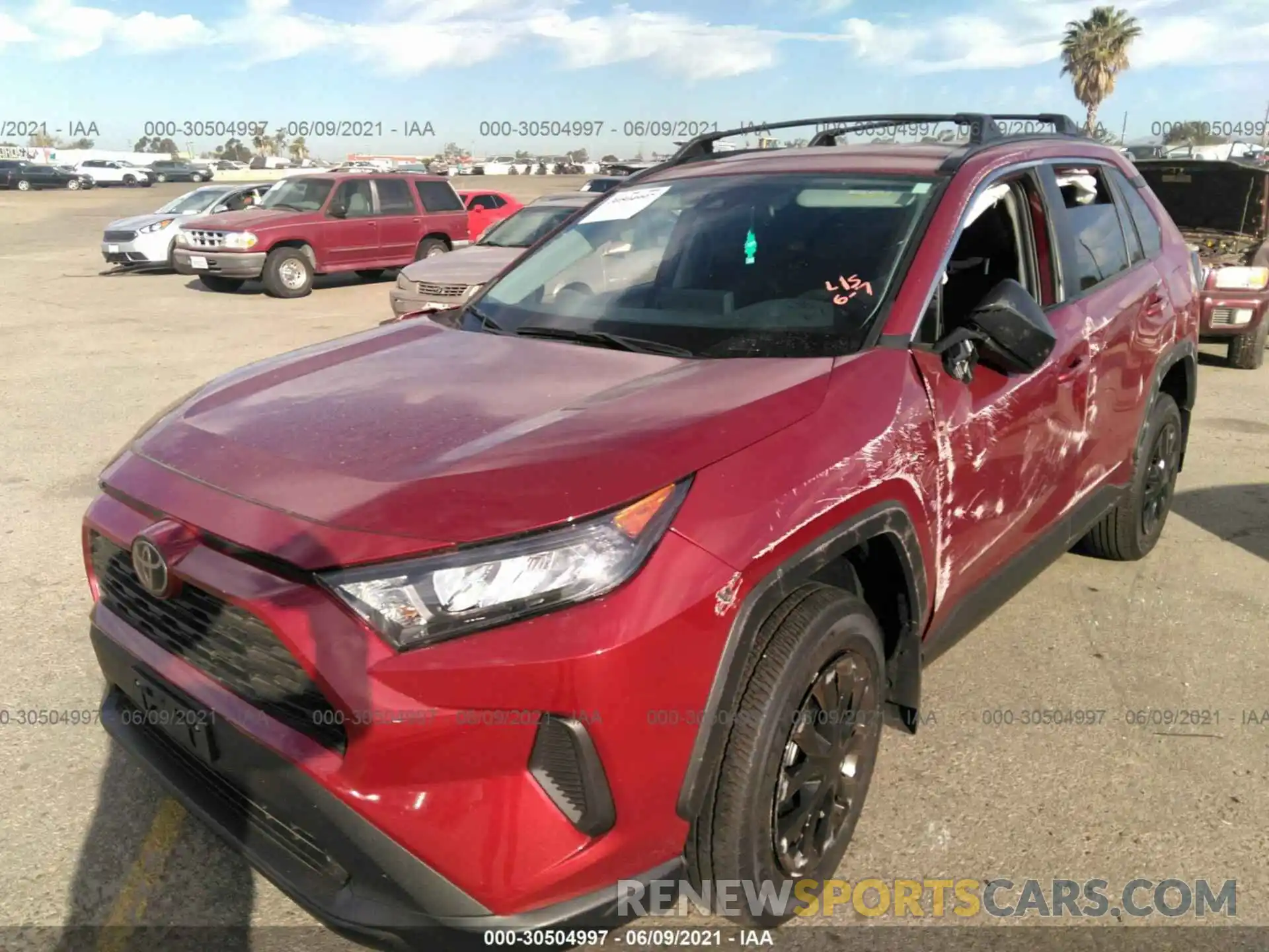 2 Photograph of a damaged car 2T3H1RFV7LW097673 TOYOTA RAV4 2020