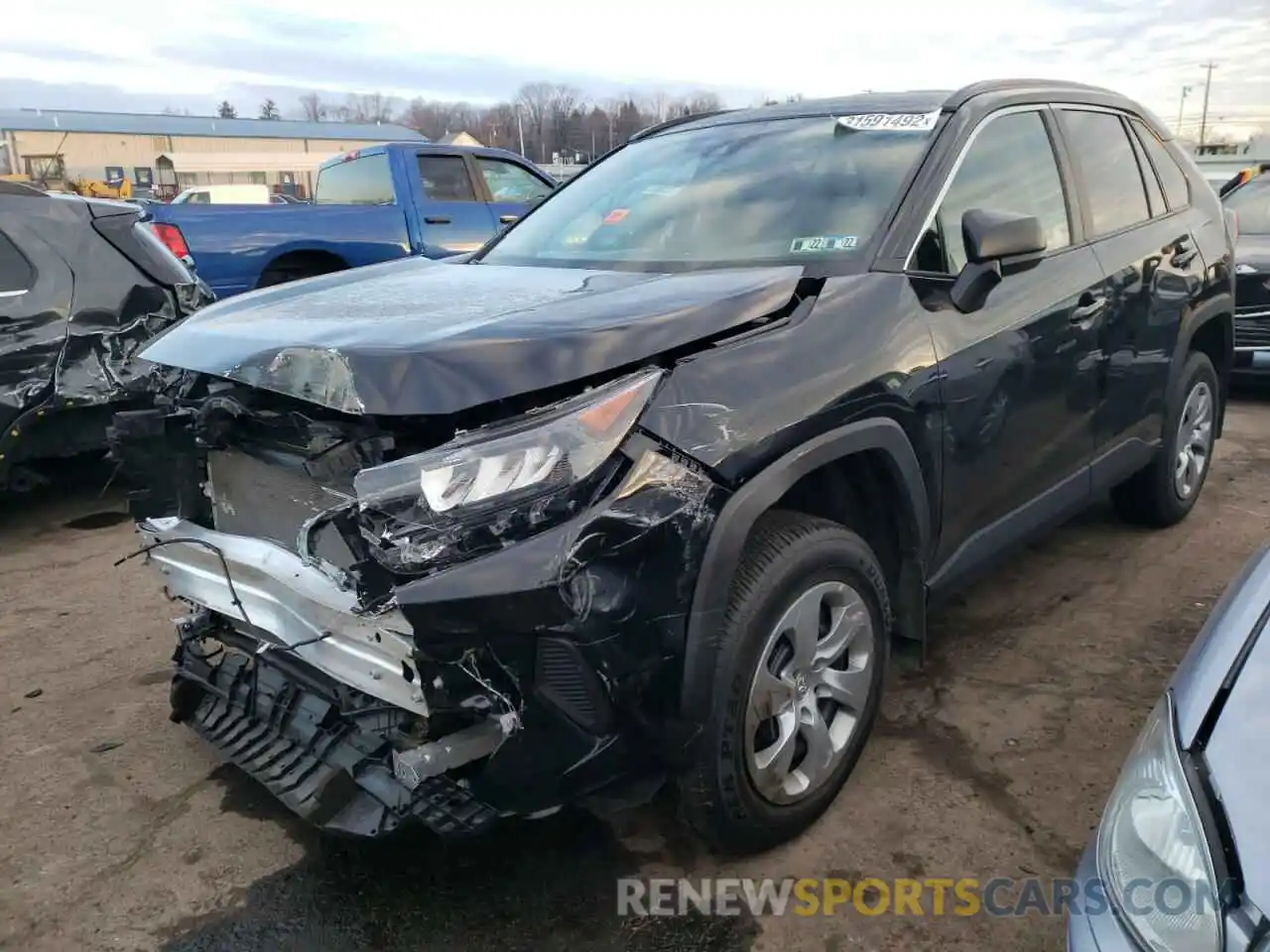 2 Photograph of a damaged car 2T3H1RFV7LW103083 TOYOTA RAV4 2020