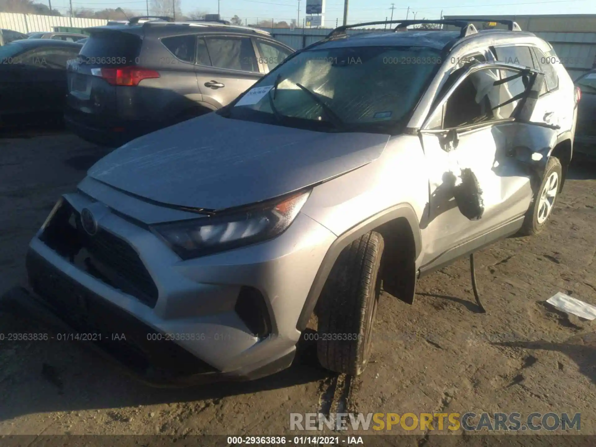 2 Photograph of a damaged car 2T3H1RFV8LC044899 TOYOTA RAV4 2020