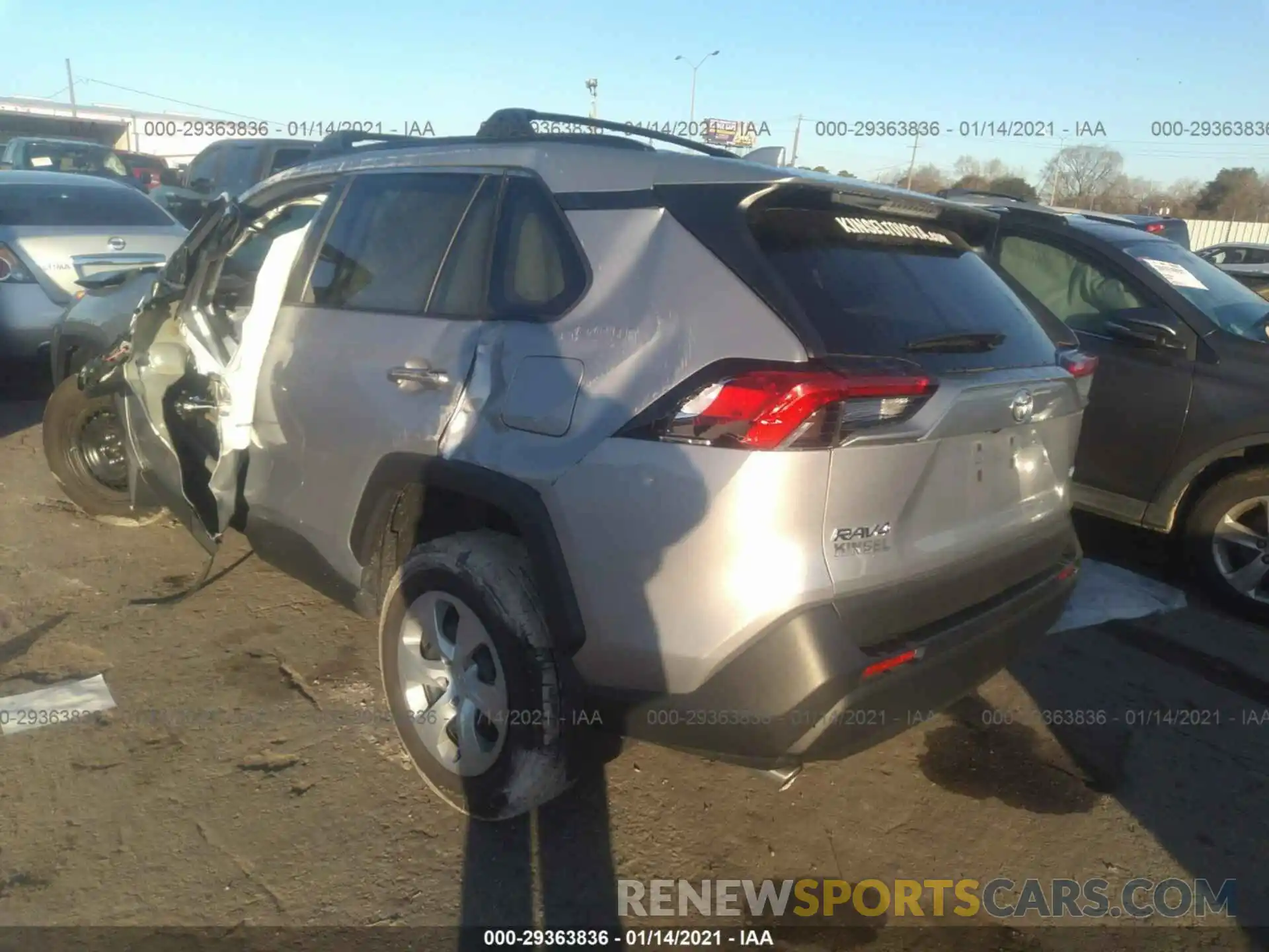 3 Photograph of a damaged car 2T3H1RFV8LC044899 TOYOTA RAV4 2020