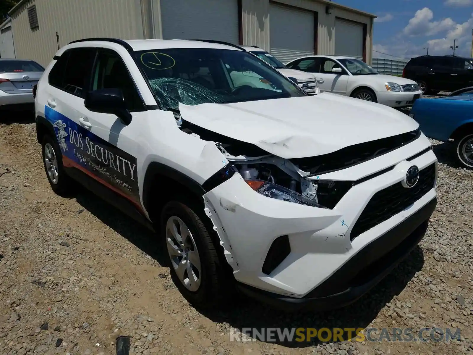 1 Photograph of a damaged car 2T3H1RFV8LC050959 TOYOTA RAV4 2020