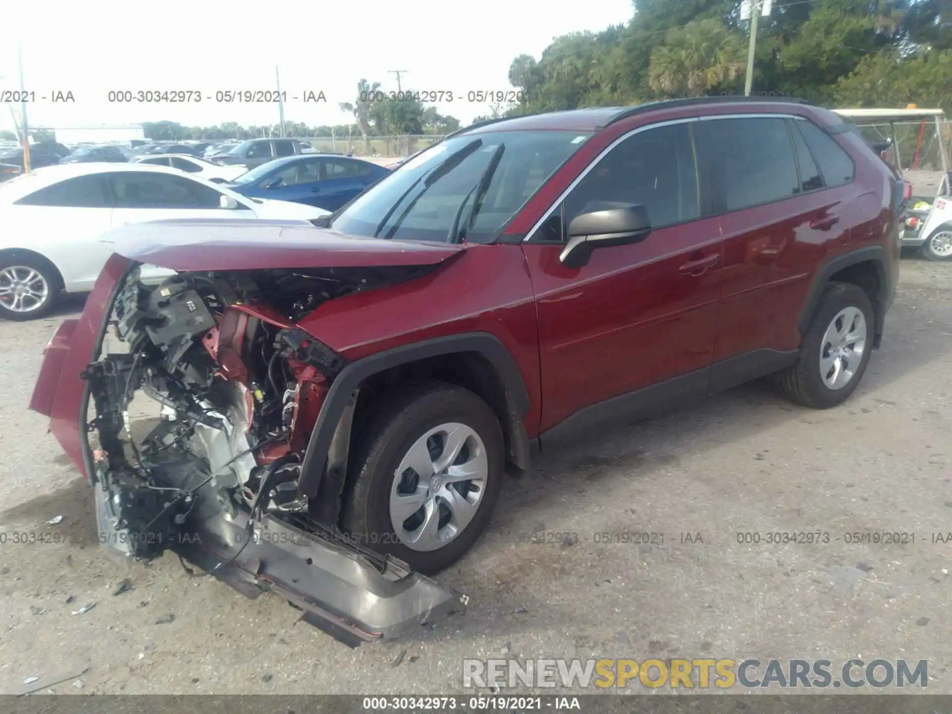 2 Photograph of a damaged car 2T3H1RFV8LC067325 TOYOTA RAV4 2020