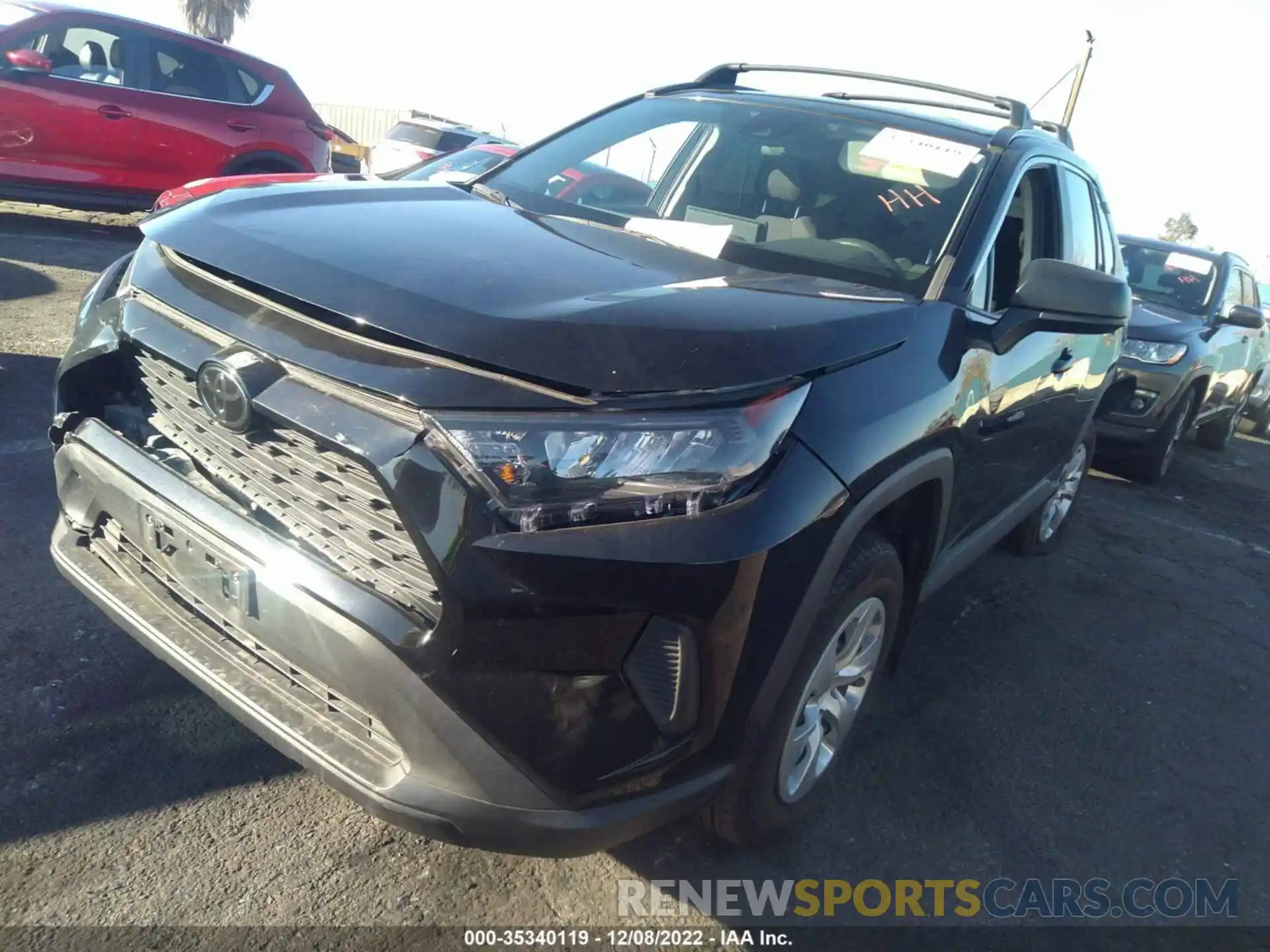 2 Photograph of a damaged car 2T3H1RFV8LW057652 TOYOTA RAV4 2020