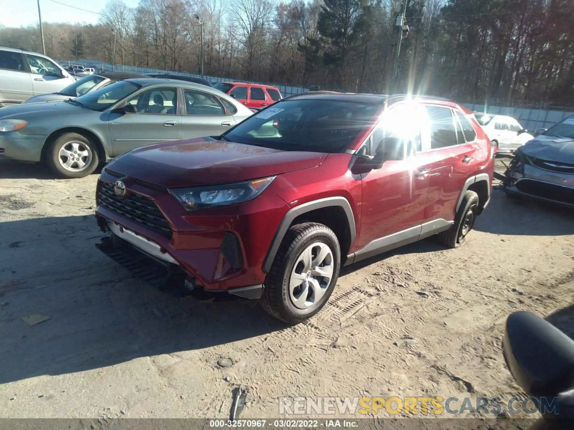 2 Photograph of a damaged car 2T3H1RFV8LW060423 TOYOTA RAV4 2020