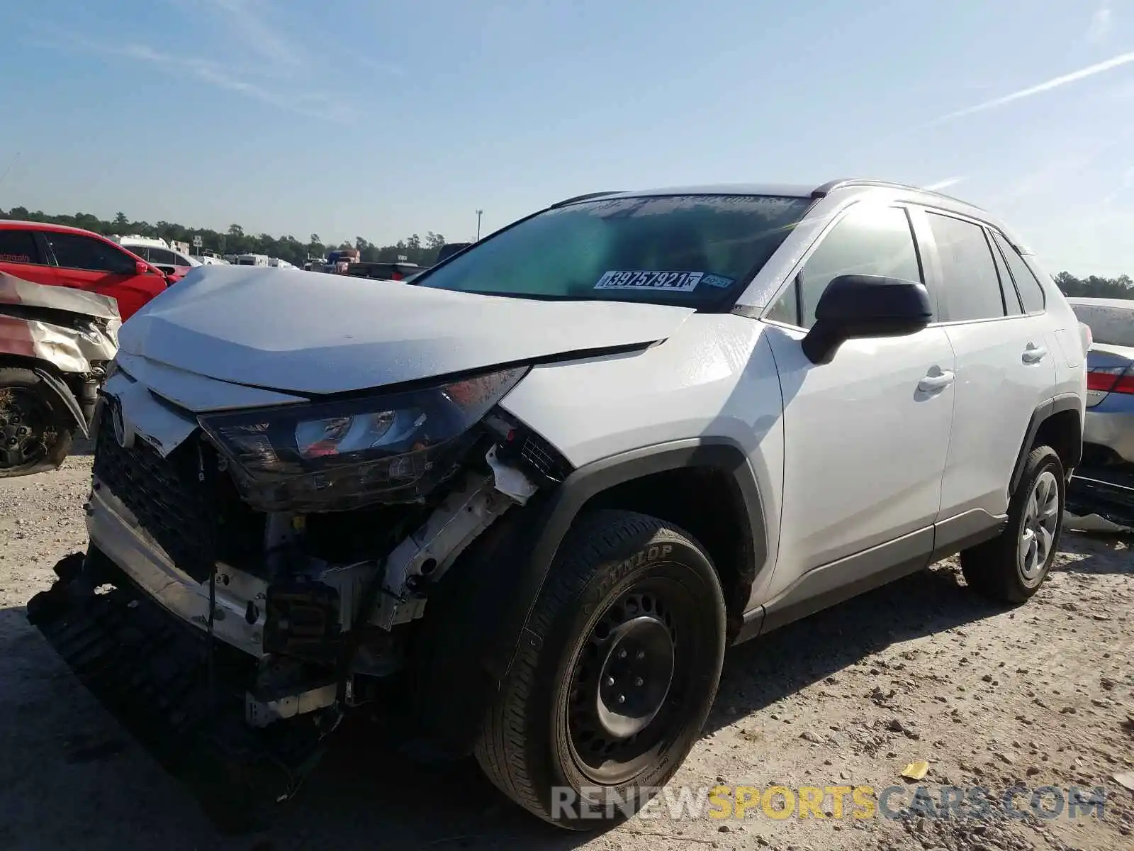 2 Photograph of a damaged car 2T3H1RFV9LC037332 TOYOTA RAV4 2020