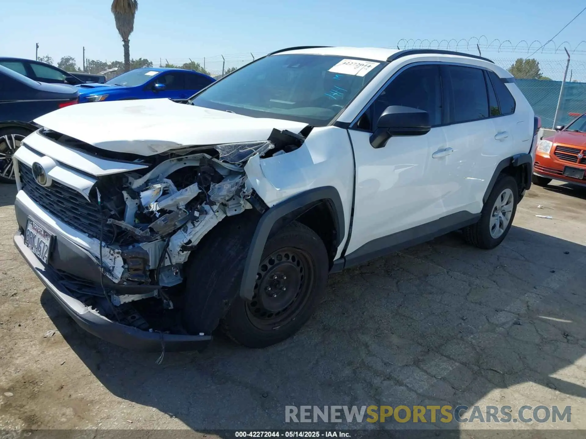 2 Photograph of a damaged car 2T3H1RFV9LC060741 TOYOTA RAV4 2020