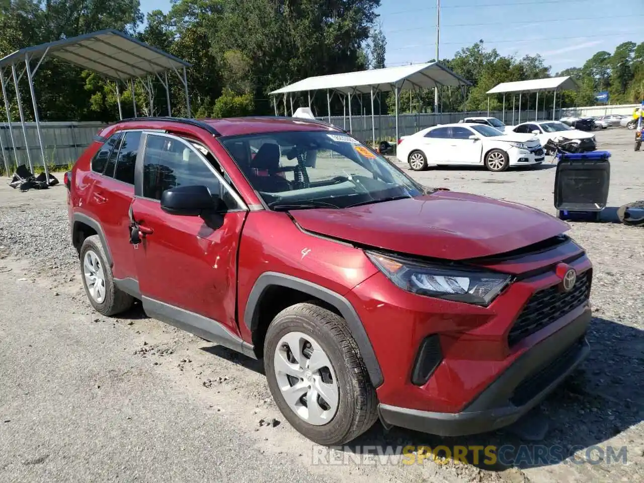 1 Photograph of a damaged car 2T3H1RFV9LC071092 TOYOTA RAV4 2020