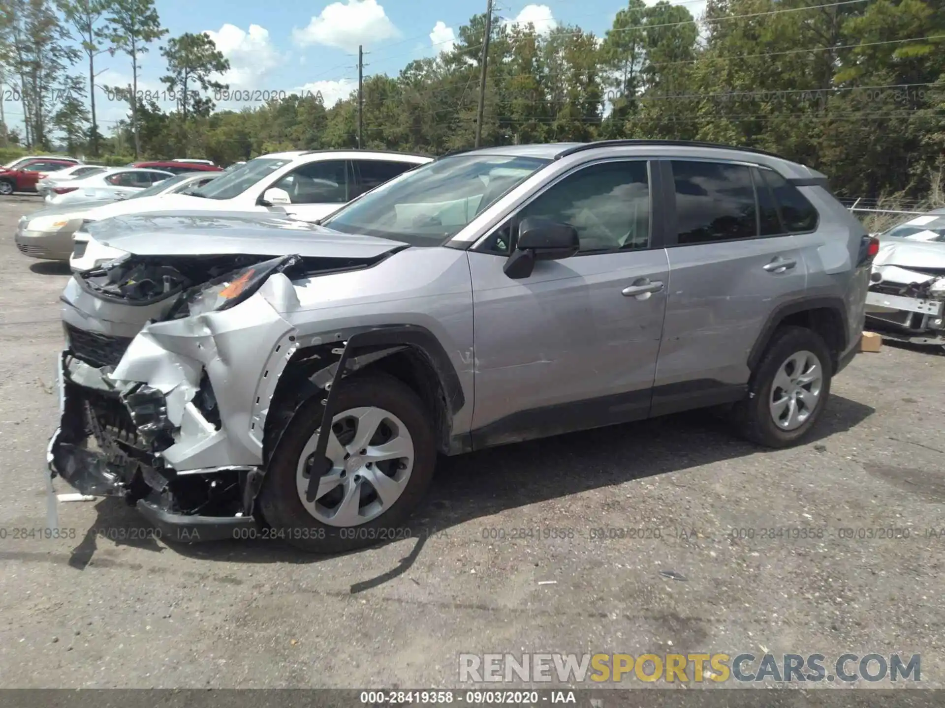 2 Photograph of a damaged car 2T3H1RFVXLC044564 TOYOTA RAV4 2020