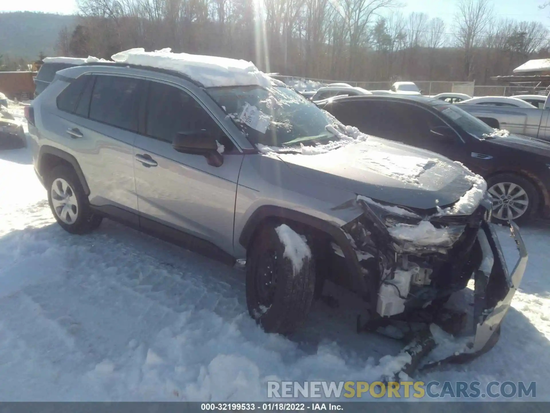 1 Photograph of a damaged car 2T3H1RFVXLC057959 TOYOTA RAV4 2020