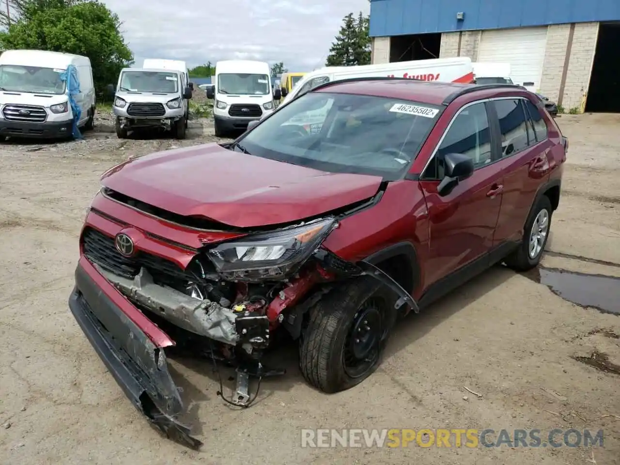 2 Photograph of a damaged car 2T3H1RFVXLC077175 TOYOTA RAV4 2020