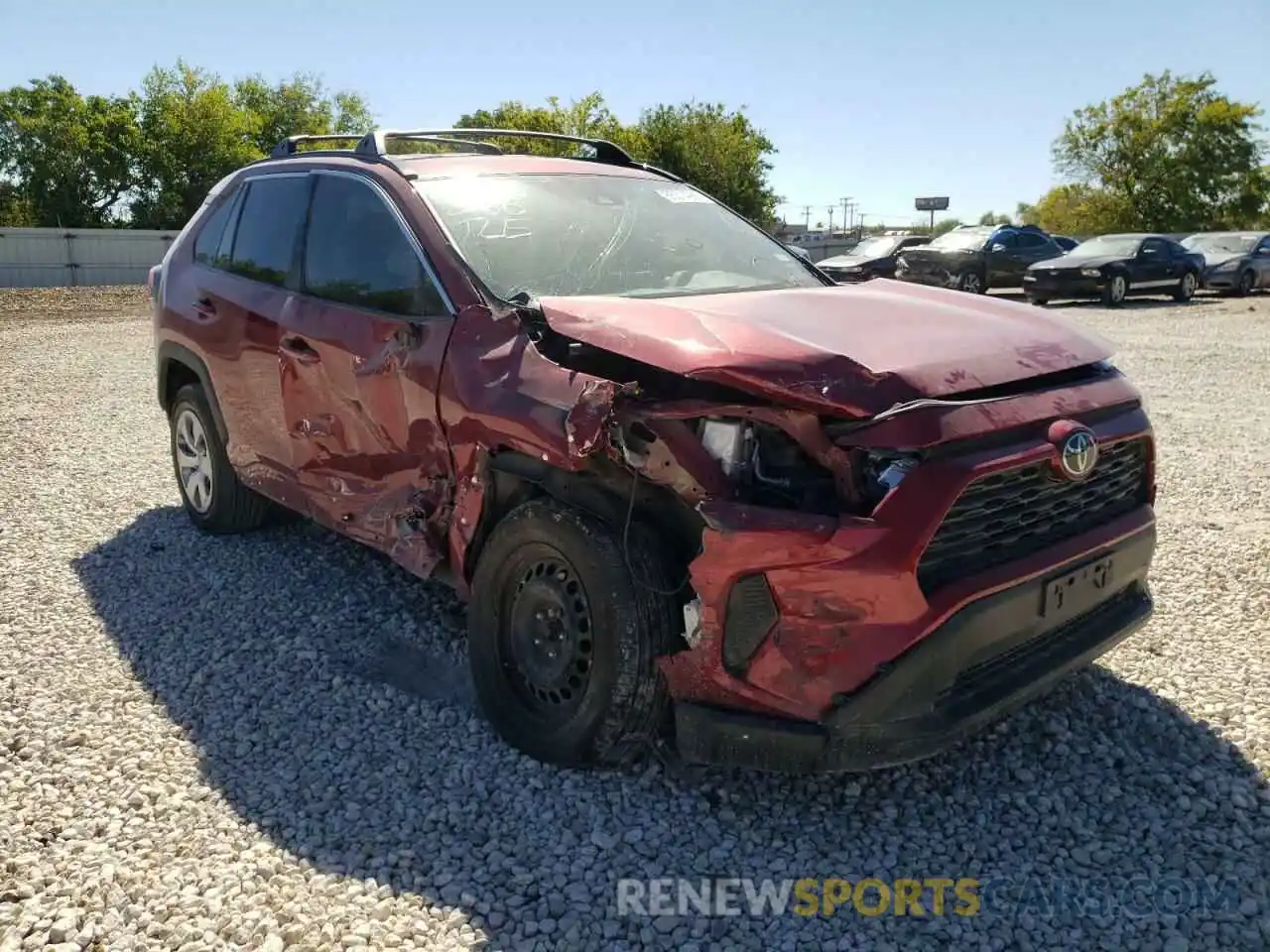 1 Photograph of a damaged car 2T3H1RFVXLW071360 TOYOTA RAV4 2020