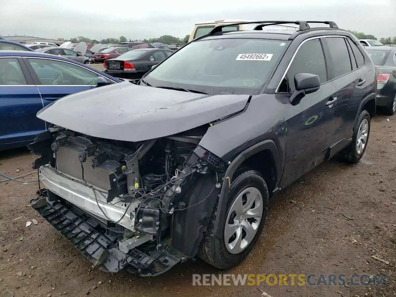 2 Photograph of a damaged car 2T3H1RFVXLW075232 TOYOTA RAV4 2020