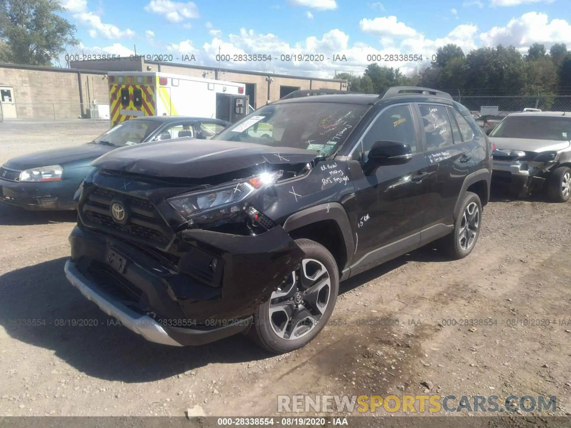 2 Photograph of a damaged car 2T3J1RFV5LC103795 TOYOTA RAV4 2020
