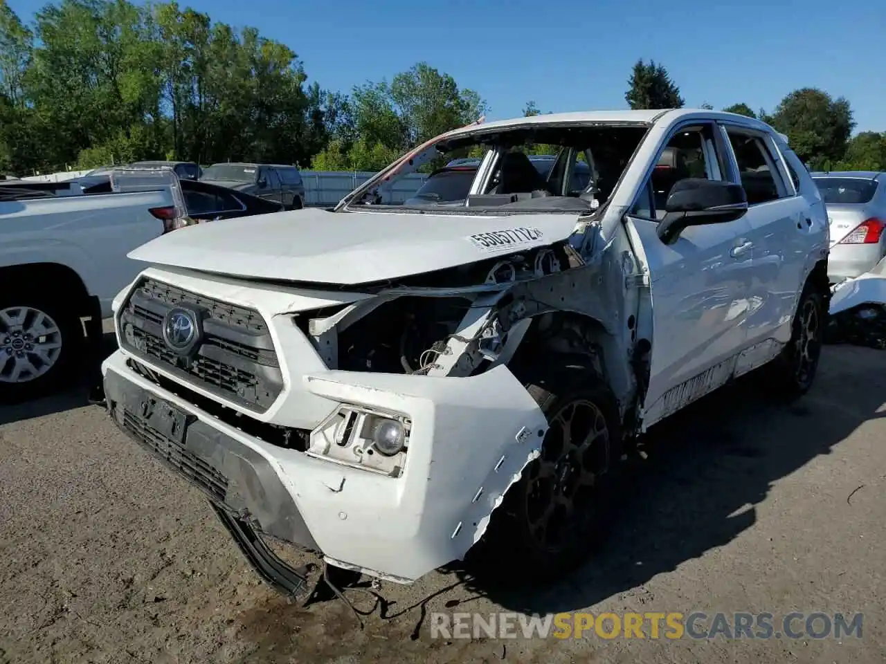 2 Photograph of a damaged car 2T3J1RFV9LC072017 TOYOTA RAV4 2020