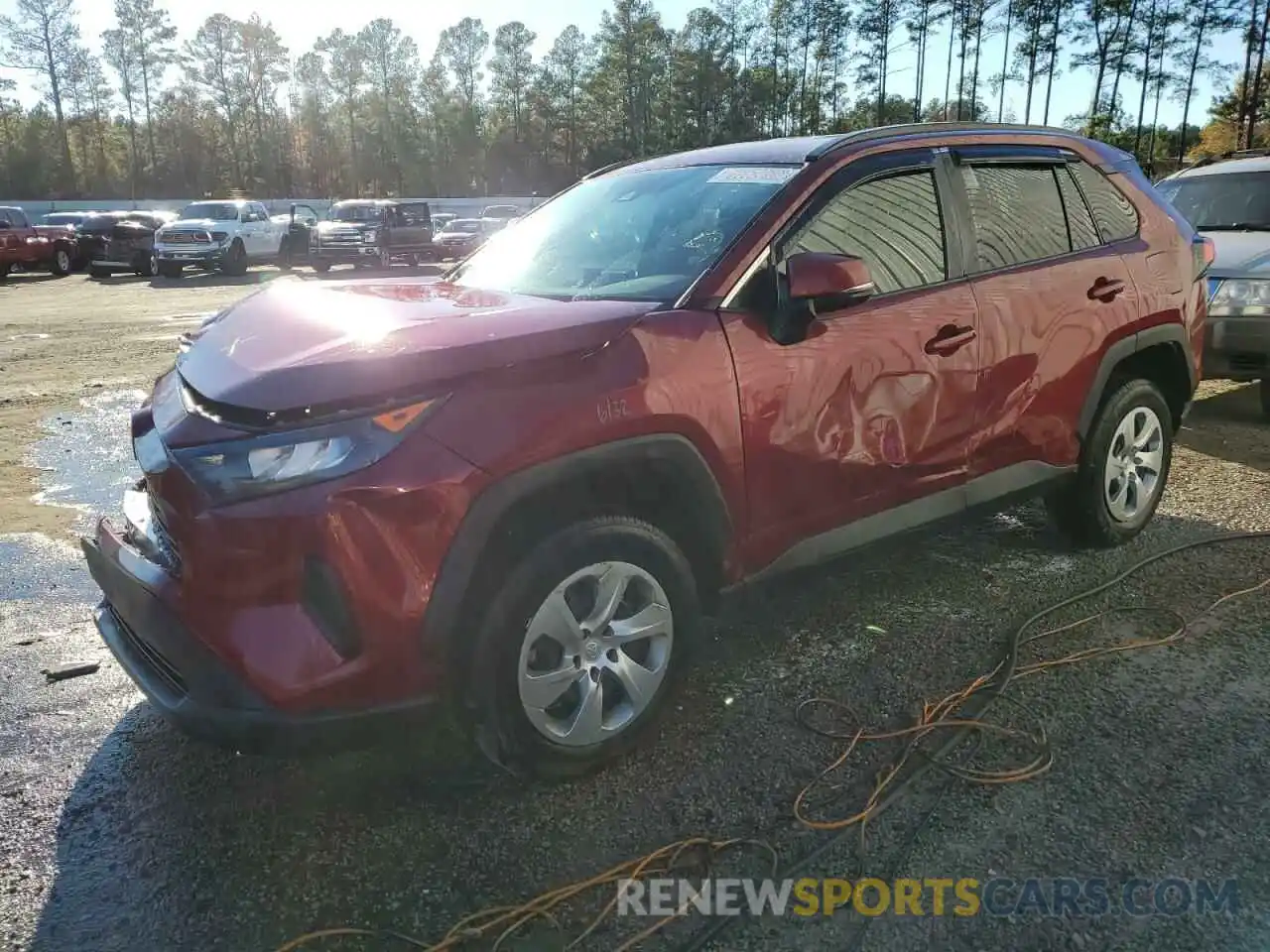 1 Photograph of a damaged car 2T3K1RFV0LW061779 TOYOTA RAV4 2020