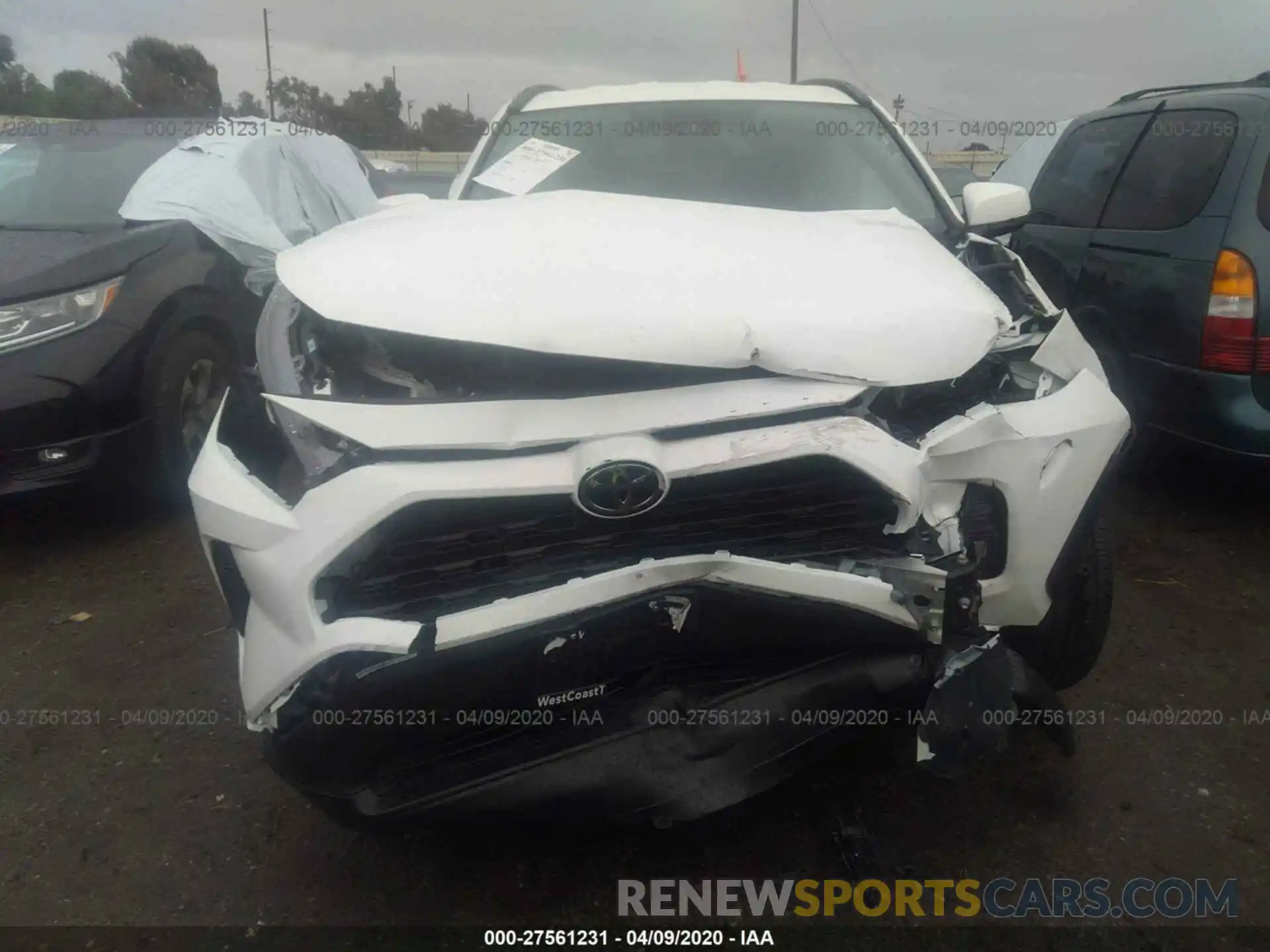 6 Photograph of a damaged car 2T3K1RFV0LW068683 TOYOTA RAV4 2020