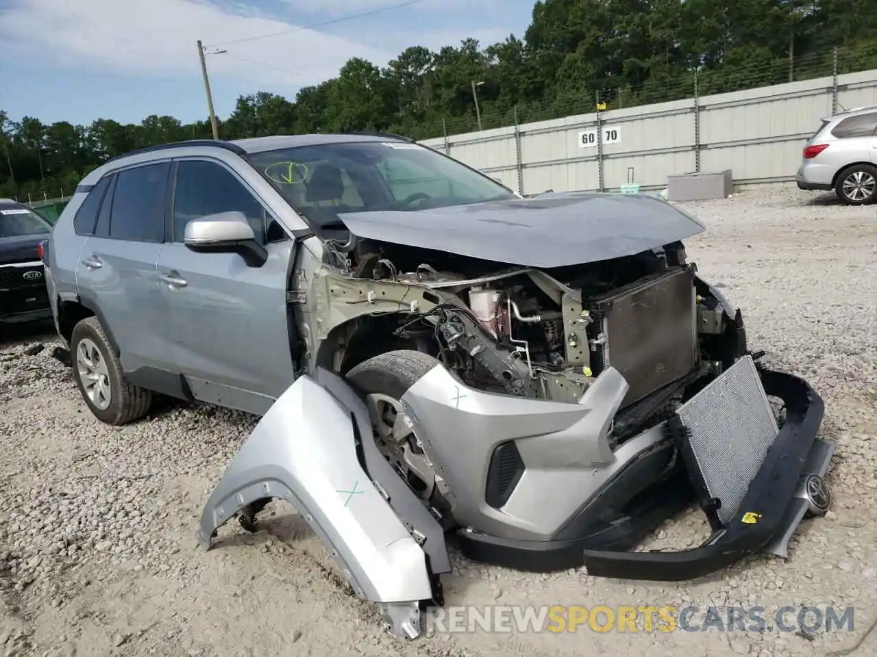 1 Photograph of a damaged car 2T3K1RFV3LW059444 TOYOTA RAV4 2020