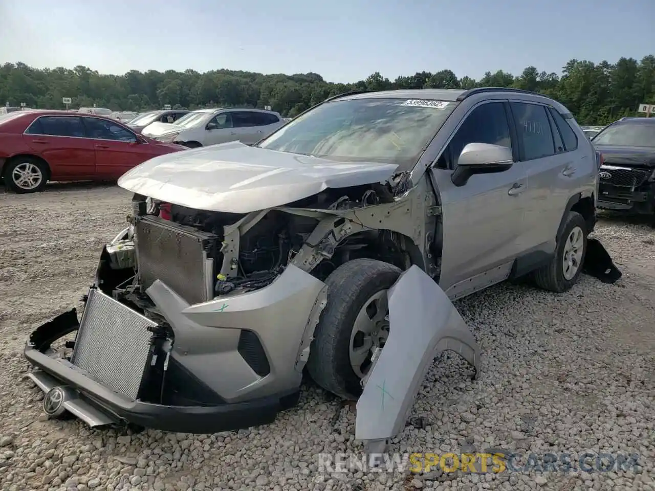 2 Photograph of a damaged car 2T3K1RFV3LW059444 TOYOTA RAV4 2020